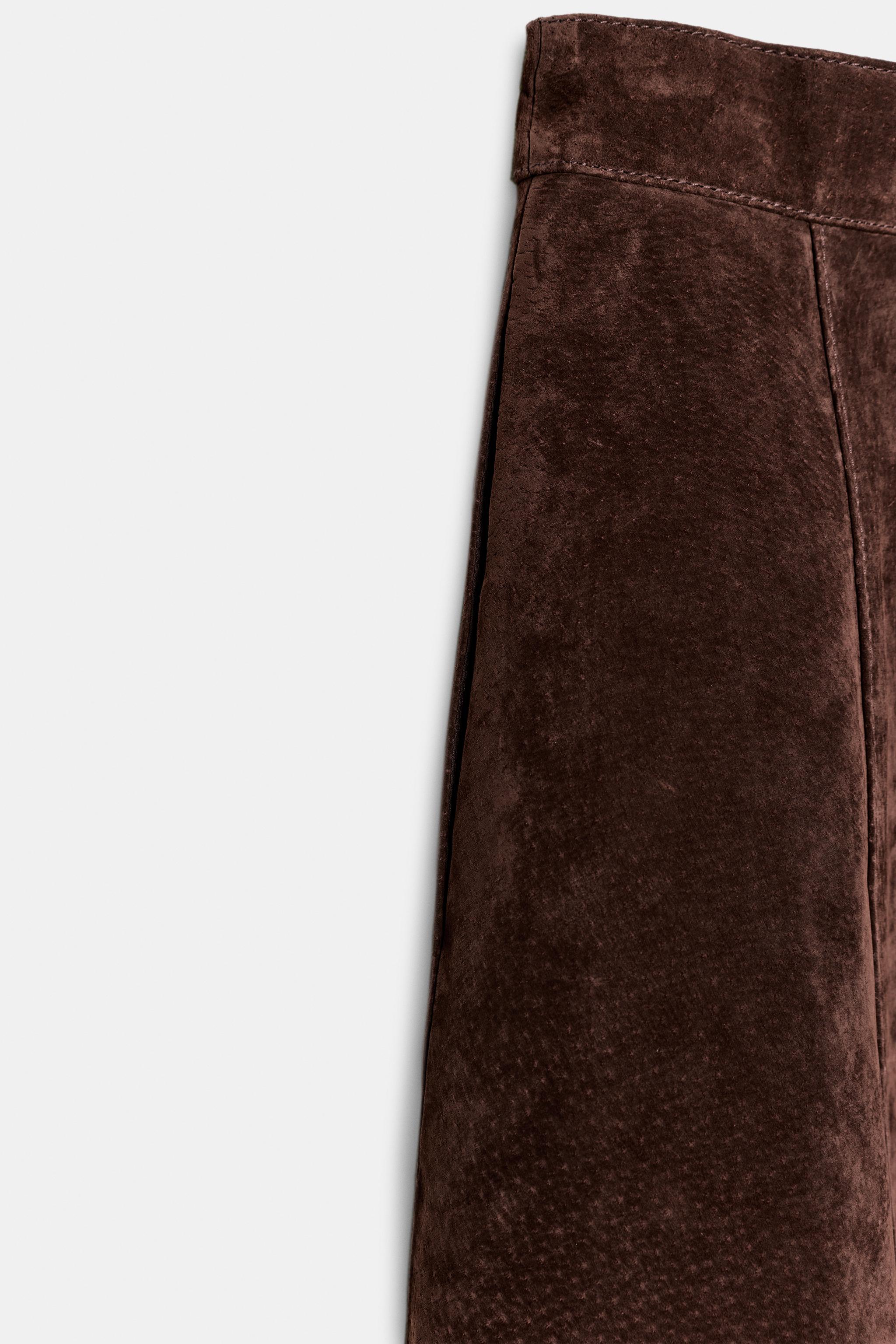 100% SUEDE CAPE SKIRT